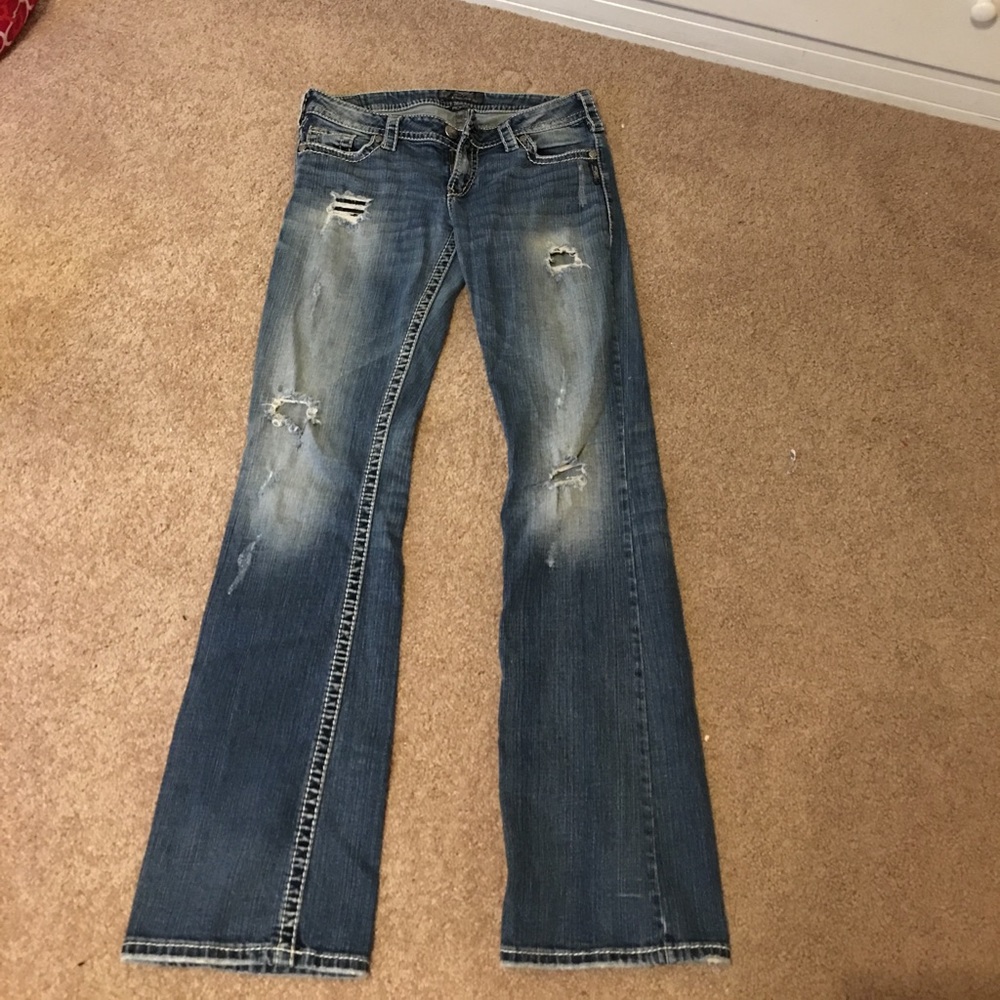 Silver jeans