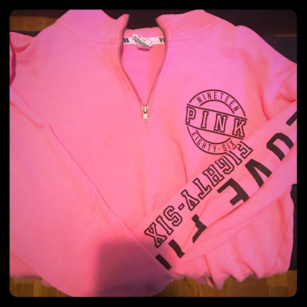 Victoria secret pink half zip