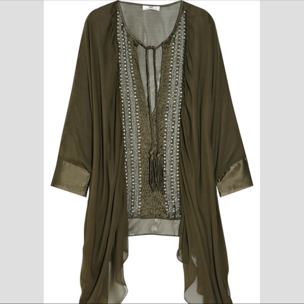 Day Birger et Mikkelsen Beaded Army Green Top