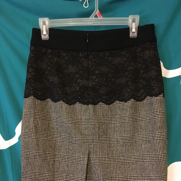 ⚡️Zara Basic⚡️ lace and houndstooth pencil skirt - Picture 3 of 3