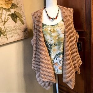 Plus Size Faux Fur Vest - G by Giuliana
