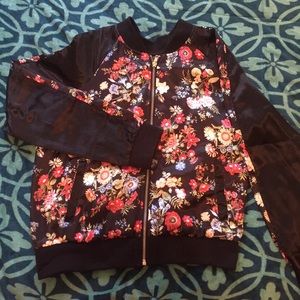 Floral Bomber Jacket