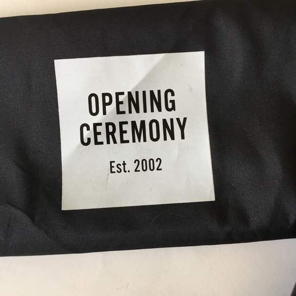 NEW OPENING CEREMONY black shaped heel ankle boots - Picture 6 of 8