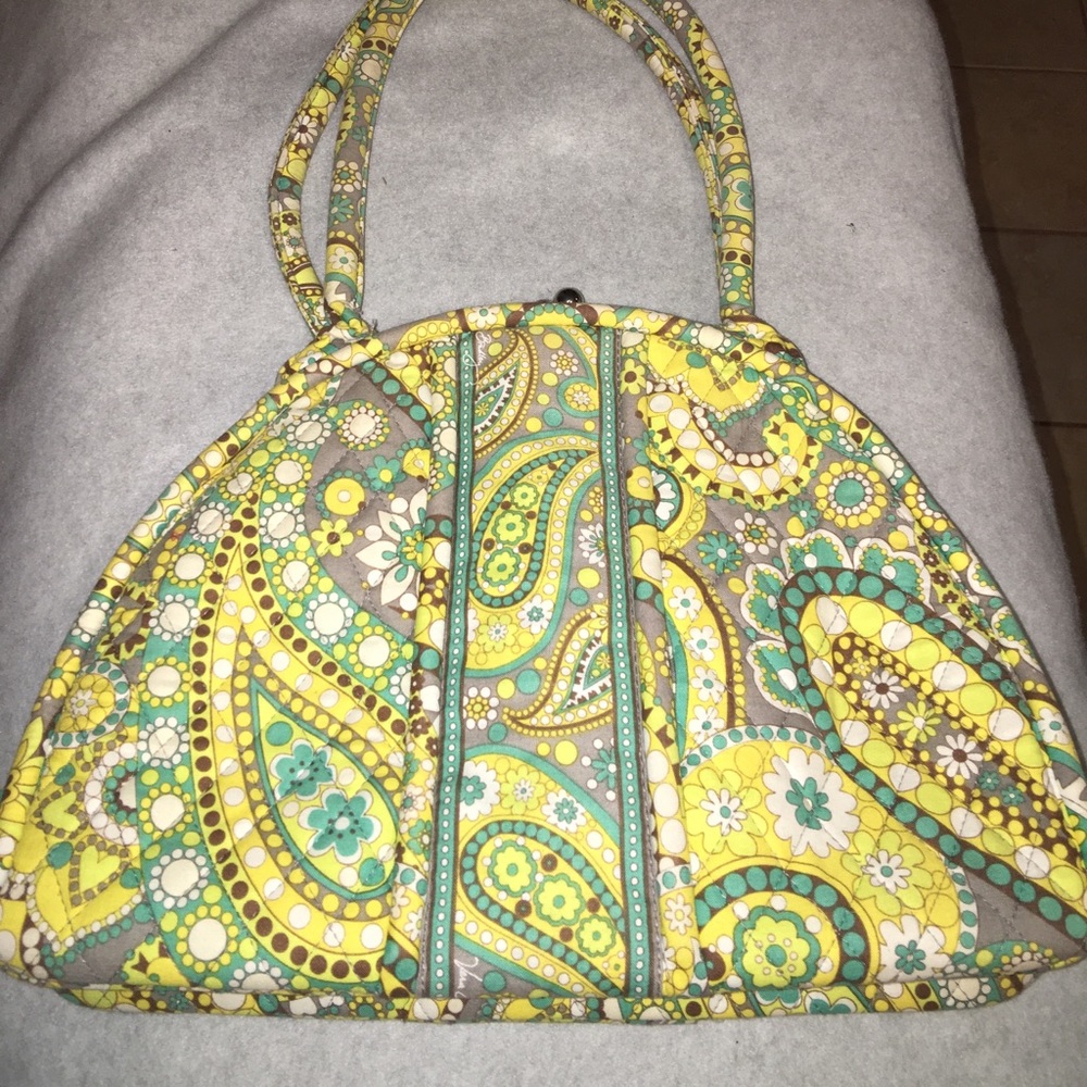 Retired Vera Bradley Lemon Parfait Eloise purse