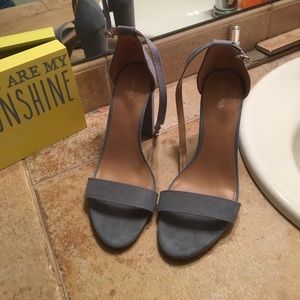 4 inch baby blue suede heels