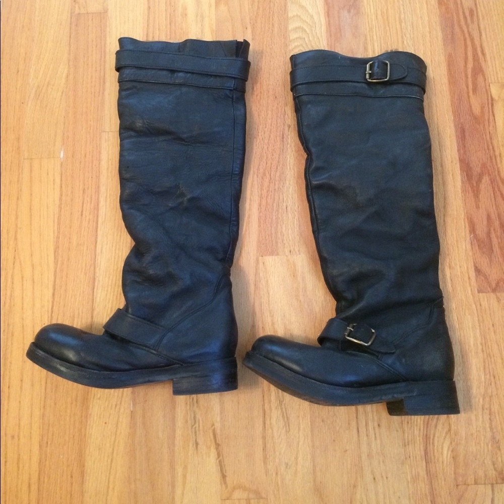 Sz 8 Black Knee High Jeffrey Campbell Boots