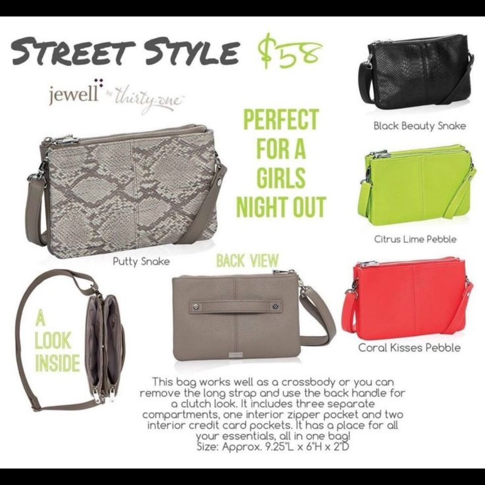 Thirty One NWT cross body clutch