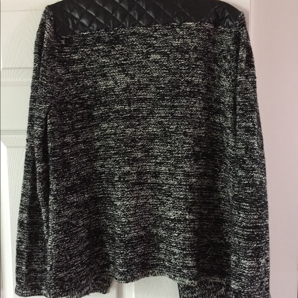 Faux Leather Moto Jacket Blazer - Picture 7 of 8