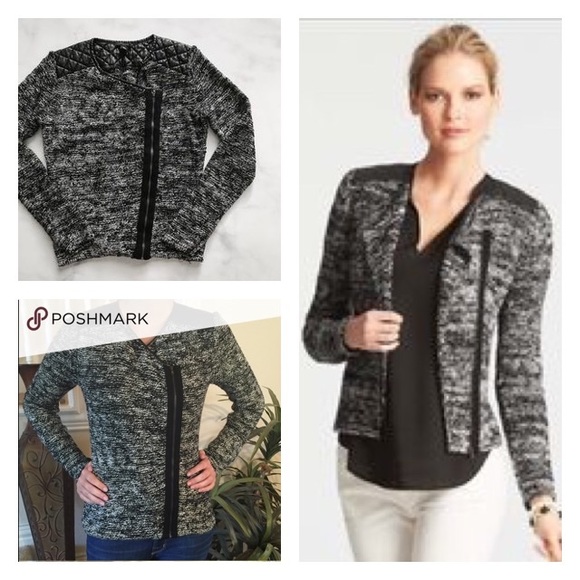 Faux Leather Moto Jacket Blazer - Picture 3 of 8