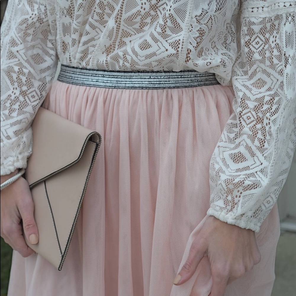 Blush Pink Tulle Skirt