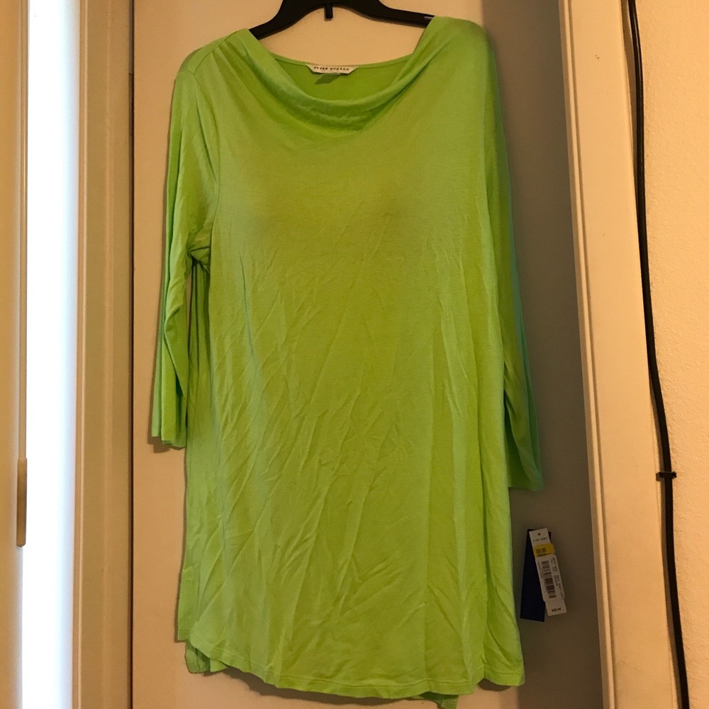 Peter Nygard bright lime top/dress