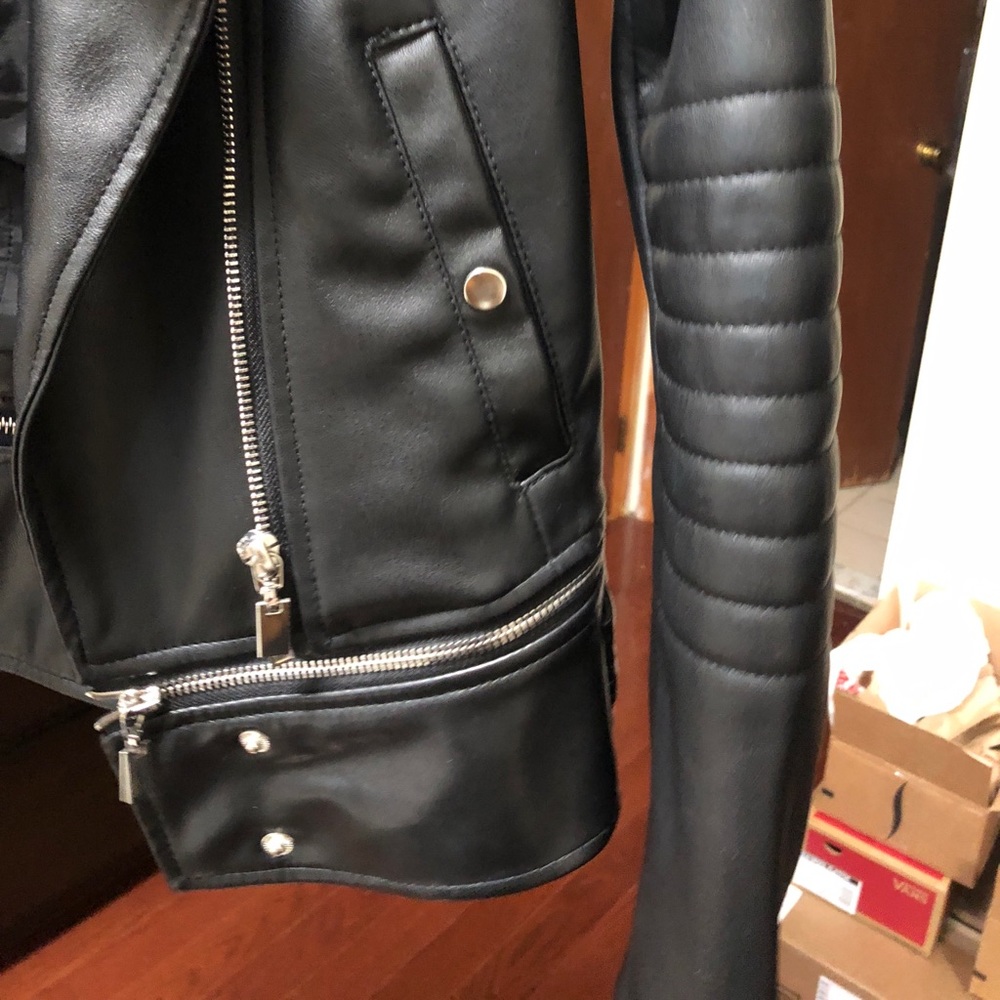 Zara faux leather jacket