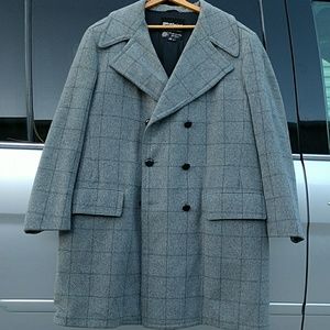Men's Vintage Wool  Overcoat