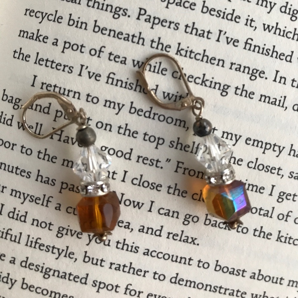 Hand made beaded earrings