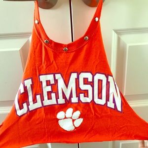 Graphic Clemson halter crop top