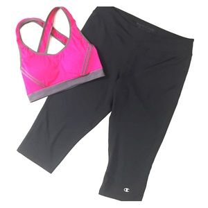 Black Champion Capris
