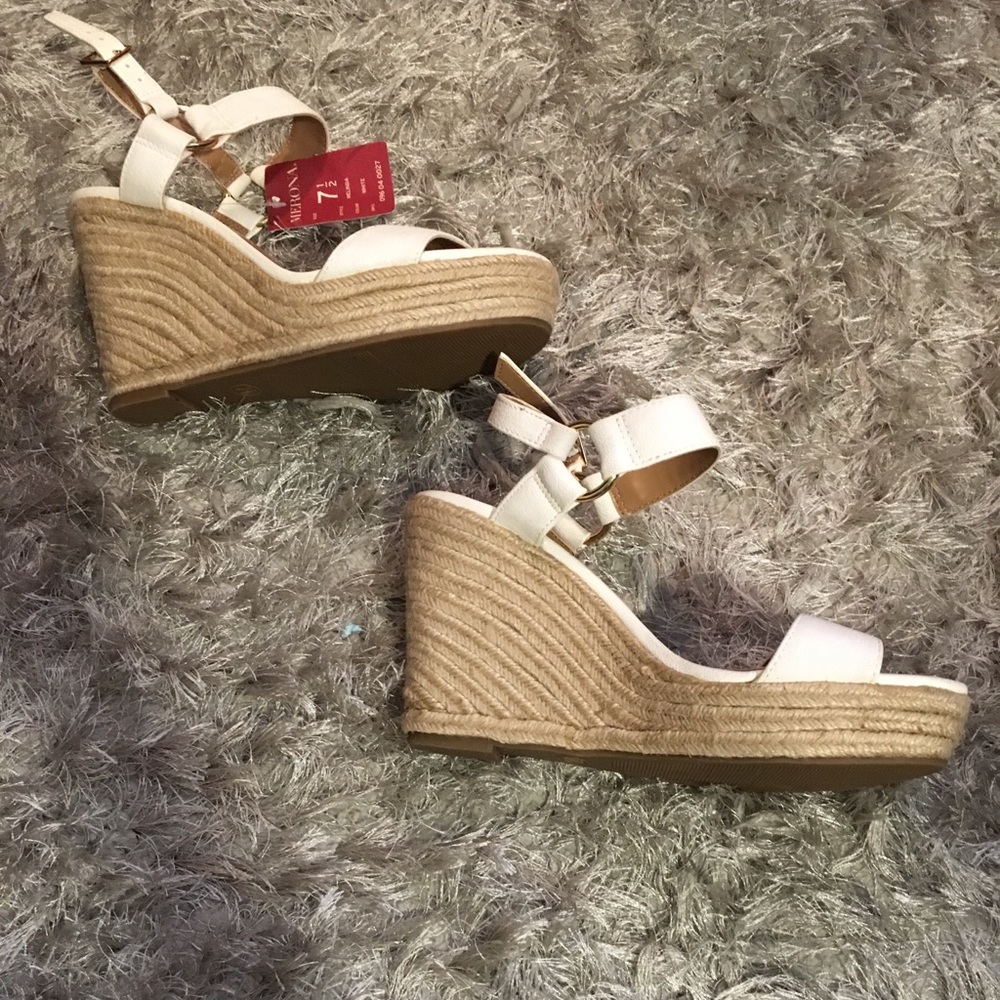 White Merona SZ 7.5 Wedges