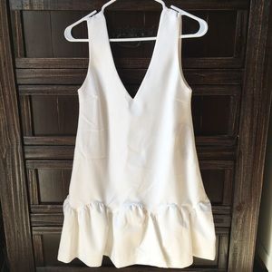 Elizabeth and James white cocktail dress