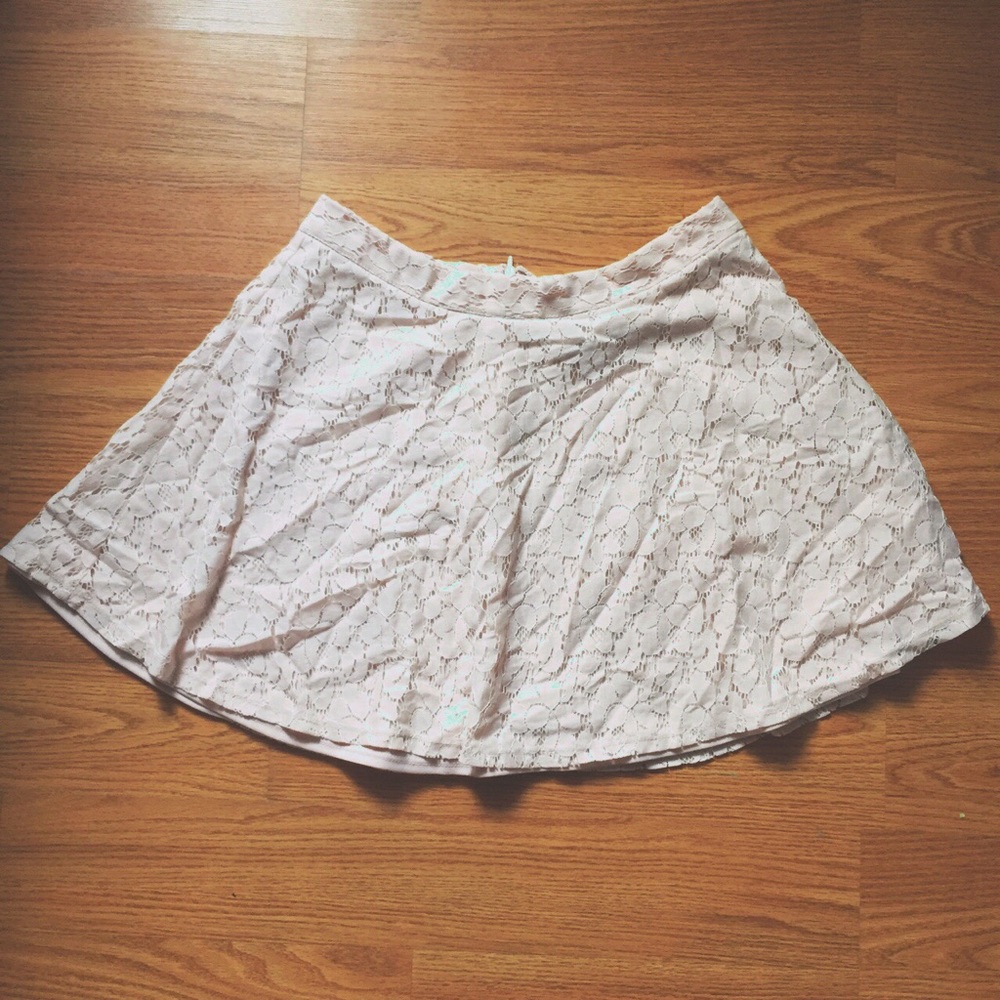 Floral pink skirt