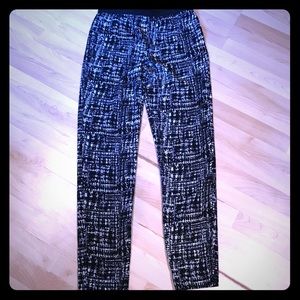 BCBG patterned silk pants