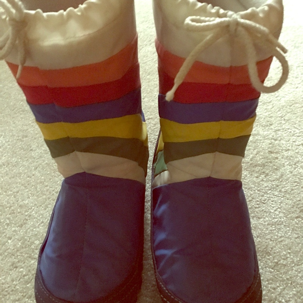 Moon boots vintage rainbow