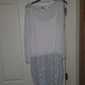 Cache short sequin dress