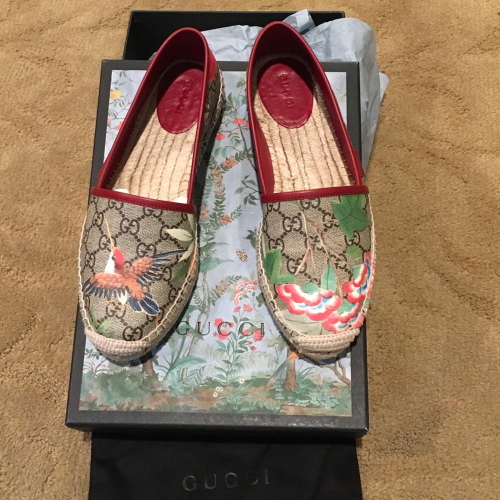 Gucci womens-shoes, tian floral espadrille