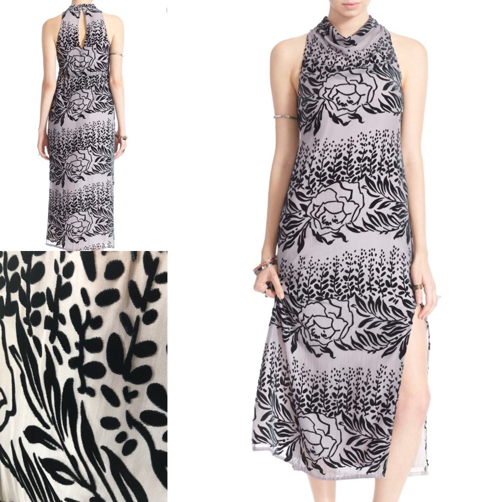 NWOT Free People Sounds of the Night Midi Dress