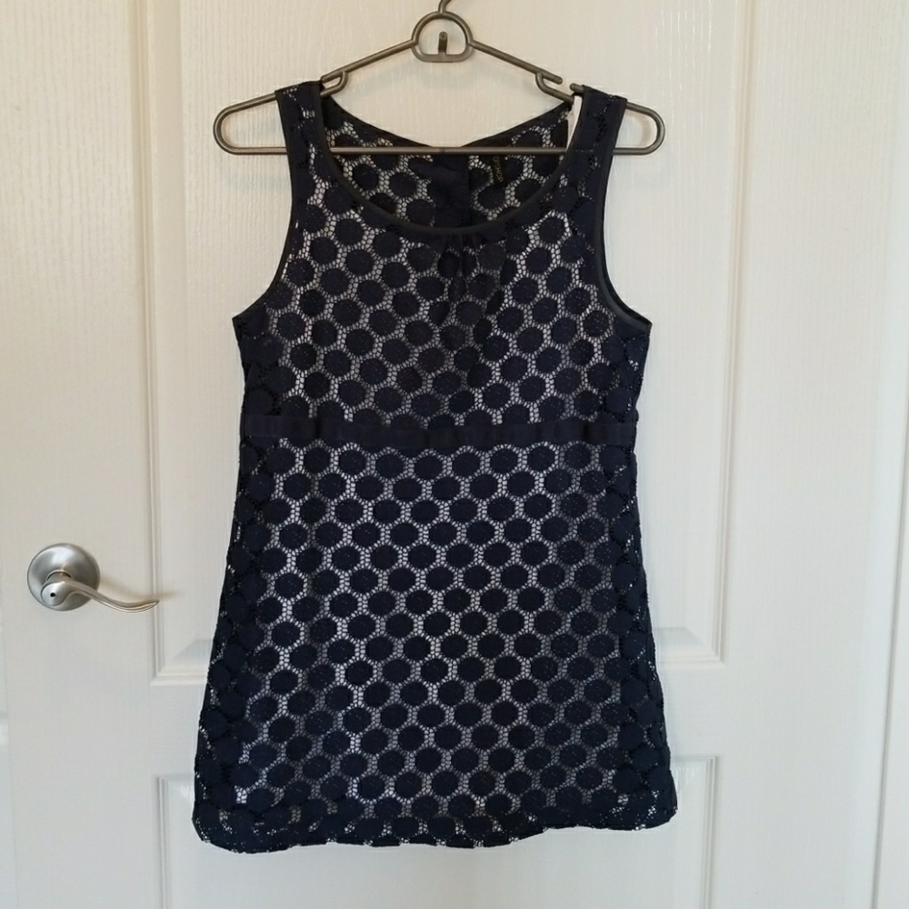 TOPSHOP Lace Tunic Top (slip is not included)