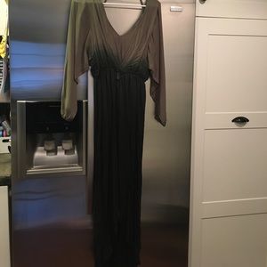 Ombré high low dress