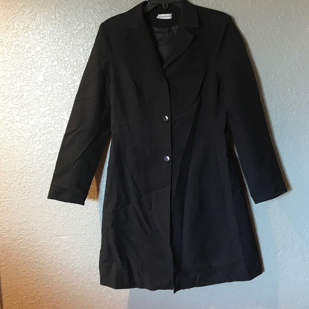 Long black classy coat