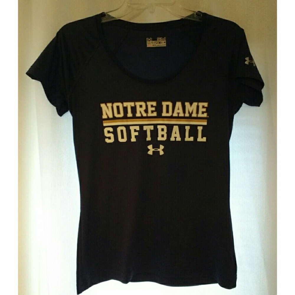 Under Armour Notre Dame semi-fitted scoop neck tee