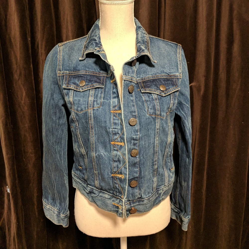 J. Crew Indigo Denim Jacket Size S