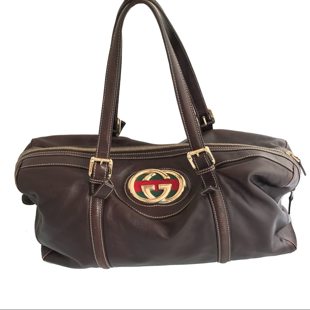 Classic Gucci Leather Handbag