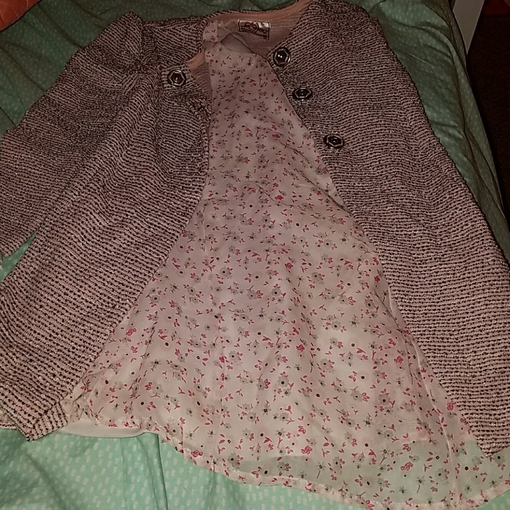 Dress with blazer jacket