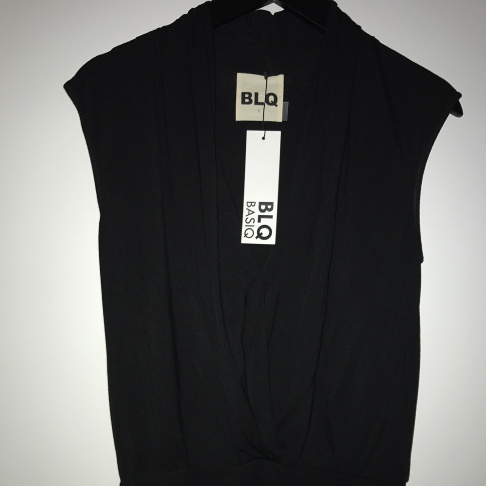 Never been worn with tags- Black v-neck bodysuit