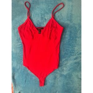 Red Forever 21 Body suit.