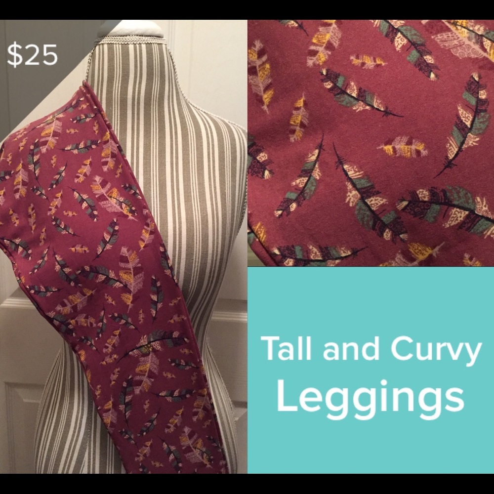 LuLaRoe TC Leggings BNWT Feather
