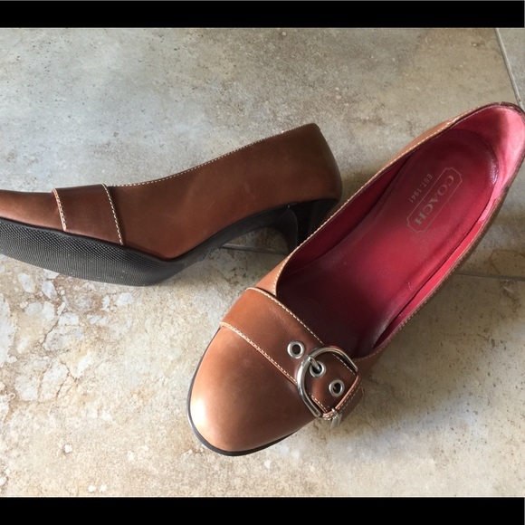 Coach Leather 2.5” hells, women’s size 6.5 - Picture 8 of 8
