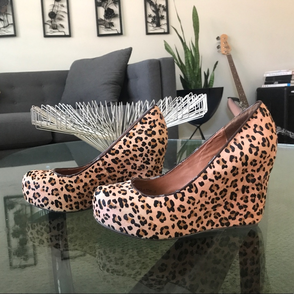 Leopard Jeffrey Campbell wedge
