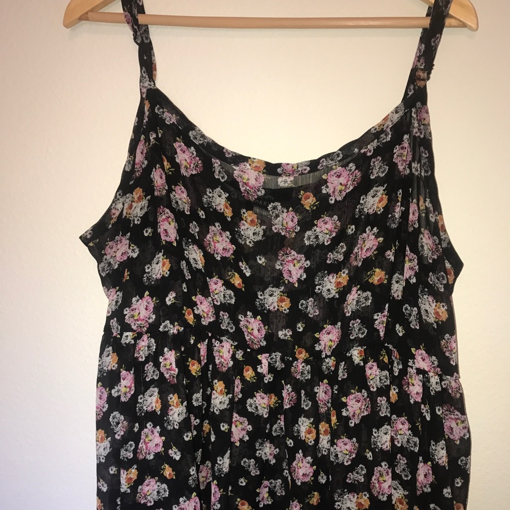 Sheer Floral Top
