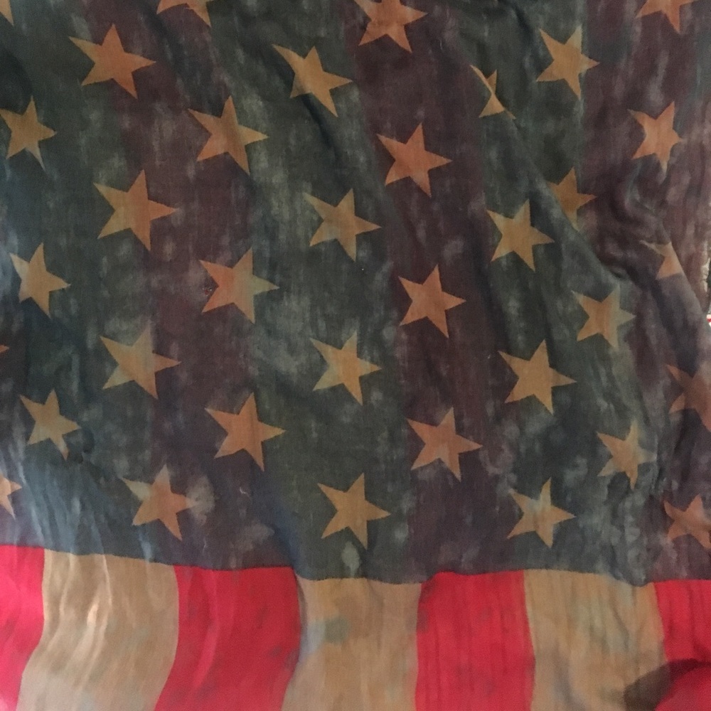 Oversized Free People American Flag scarf/wrap