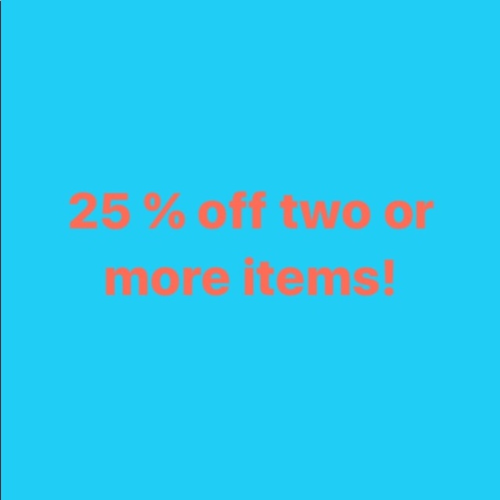 Bundles are 25% off! Two or more 👍