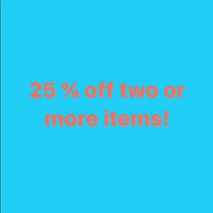 Bundles are 25% off! Two or more 👍