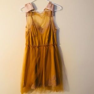 Gorgeous mustard dress