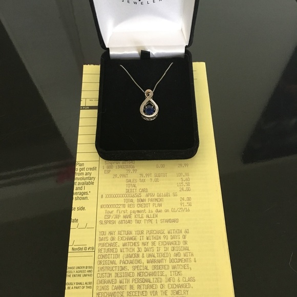 Kay Jewelers Jewelry Kay Jewelers Sapphire And Diamond Necklace