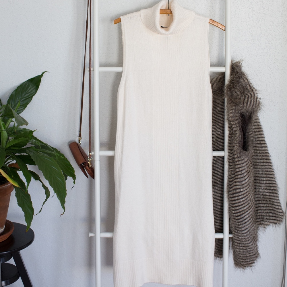 White House Black Market Turtleneck Tabard Sweater