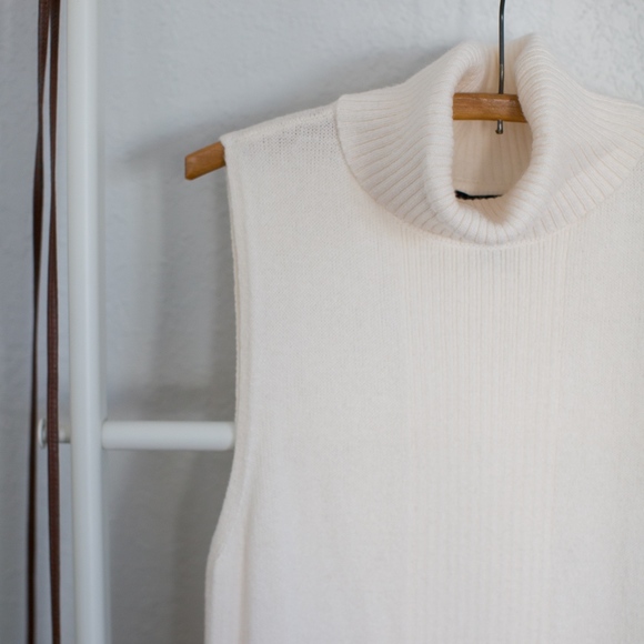 White House Black Market Turtleneck Tabard Sweater - Picture 3 of 6
