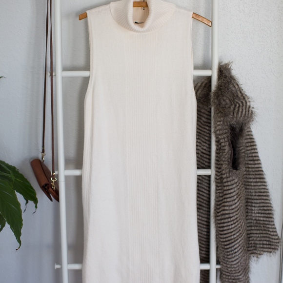 White House Black Market Turtleneck Tabard Sweater - Picture 5 of 6