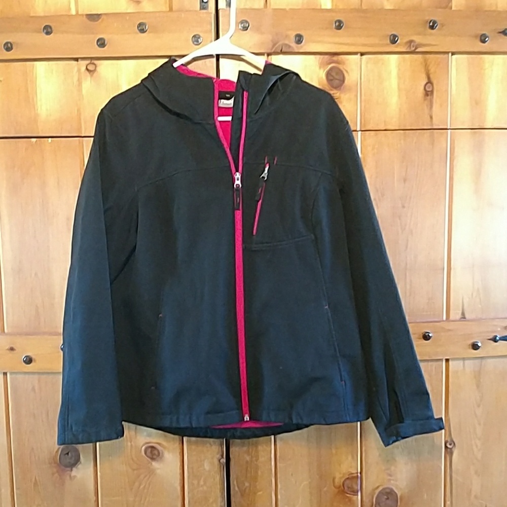 ⭐NICE⭐ woman zip up hooded Jacket black/pink